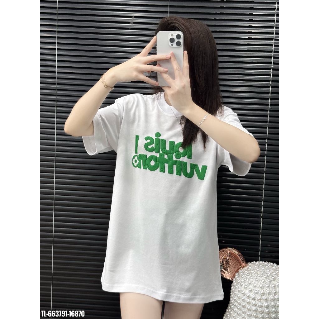 ÁO thun nam QC cổ tròn họa tiết thêu tay ngắn phong cách trẻ trung chuẩn from