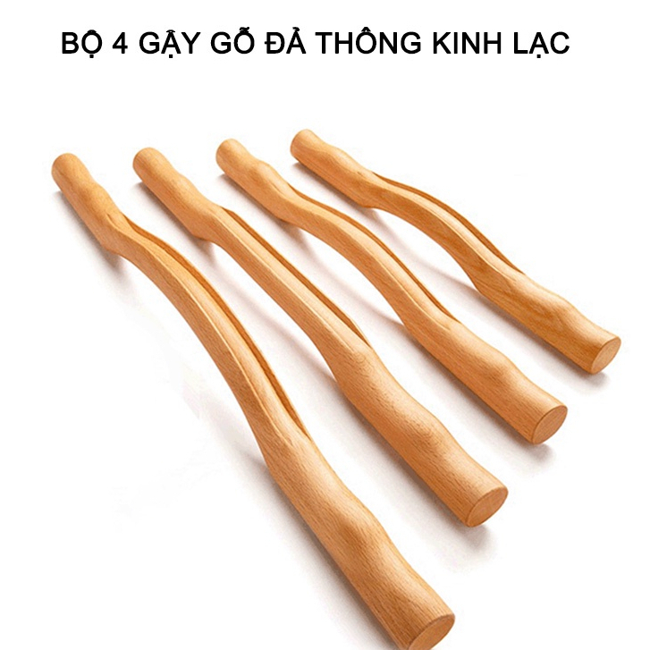 Bộ Gậy 4 Món Liễu Khuynh Thành Đả Thông Kinh Lạc Giảm Béo Massage Cổ Vai Gáy