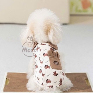 Áo Hipi Life Striers có túi tai thỏ nâu cho chó mèo