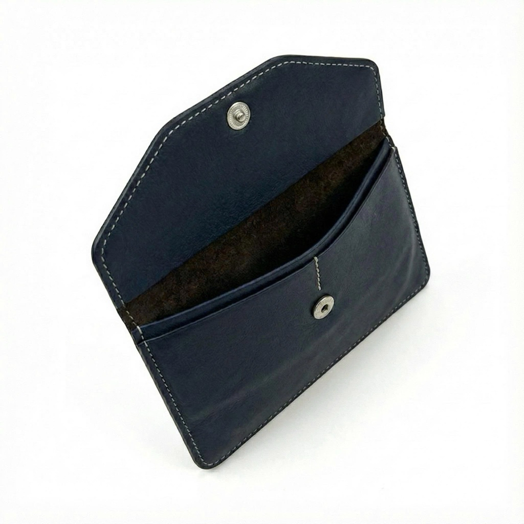 (Da Bò Fullgran) Ví Đựng Giấy Tờ Đăng Kiểm Xe Ô Tô 13CM x 19CM Mẫu 01 - Xanh Navy VDK-DB02-NN