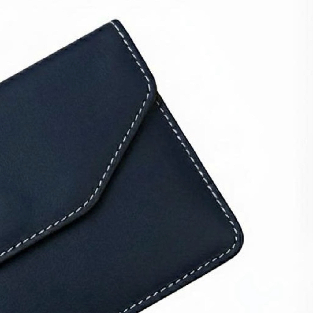 (Da Bò Fullgran) Ví Đựng Giấy Tờ Đăng Kiểm Xe Ô Tô 13CM x 19CM Mẫu 01 - Xanh Navy VDK-DB02-NN