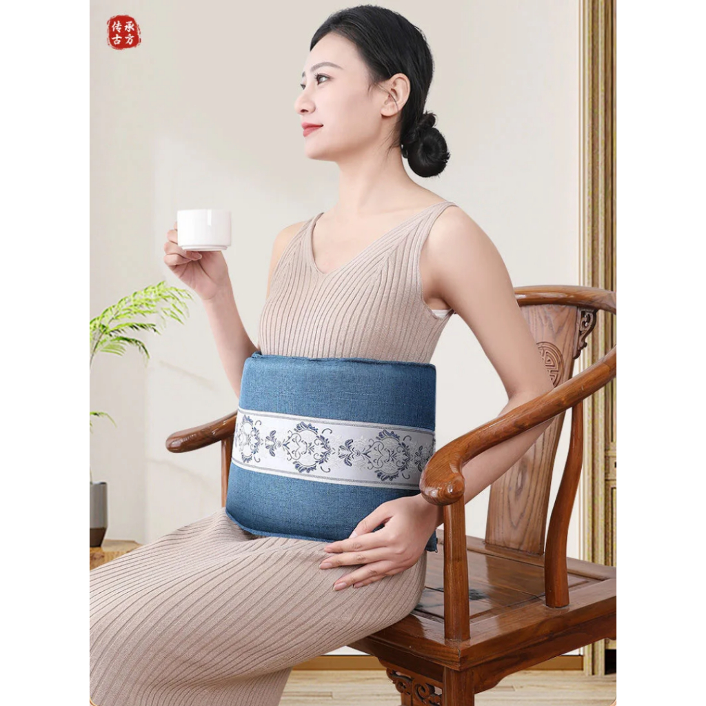 Đai chườm muối đá và thảo dược tự nhiên, giúp làm ấm, tăng cảm giác thư thái và hỗ trợ giảm đau nhức