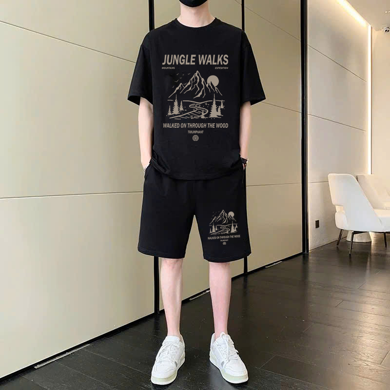 [Peinn] Đồ bộ thể thao nam chất thun cotton thấm hút mồ hôi cực tốt DB37