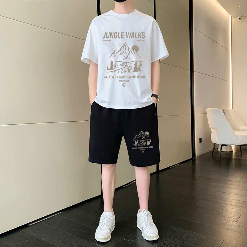 [Peinn] Đồ bộ thể thao nam chất thun cotton thấm hút mồ hôi cực tốt DB37