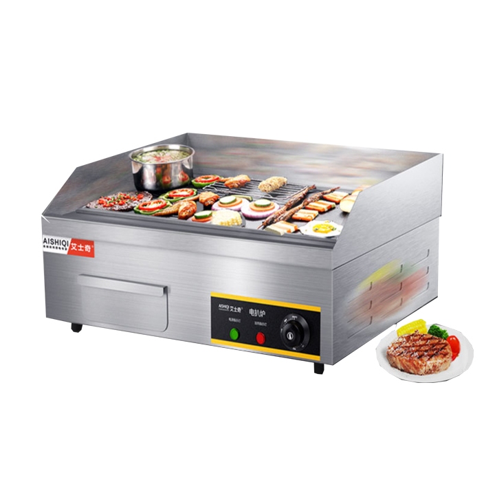 Bếp chiên mặt phẳng 3000W kiểm soát nhiệt độ chính xác, chống dính tốt