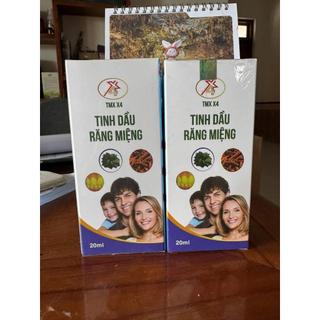 Tinh dầu răng miệng  Thảo mộc xanh X4 chai to 20ml hỗ trợ sâu răng, hôi miệng, viêm chân răng