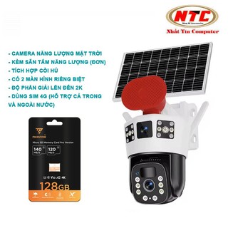 Camera dùng sim 4G kèm tấm pin đơn năng lượng Vstarcam BG71TR (IP-QD3-III-W4G-7W) 2 màn hình phân giải 2K (4 phân loại)