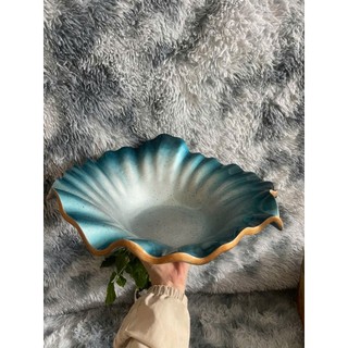 Khay Decor Sashimi Tròn Sóng 45cm