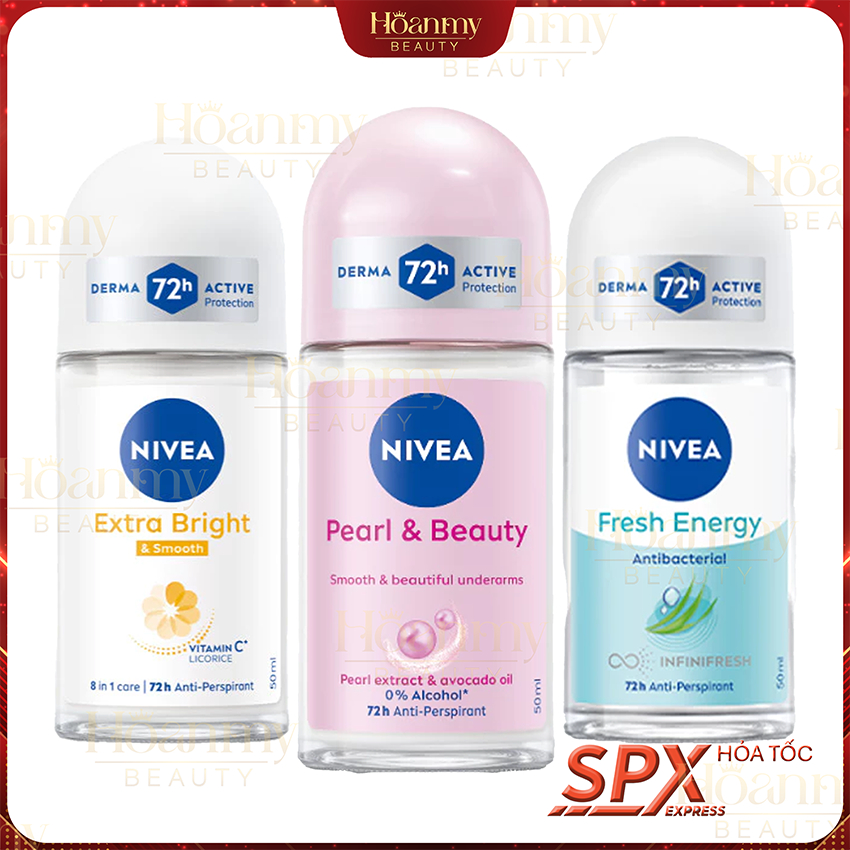 Lăn Ngăn Mùi Nữ NIVEA Dưỡng Sáng | Mờ Thâm | Se Khít Lỗ Chân Lông (50 ml)