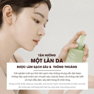 Dầu tẩy trang Abib Heartleaf Wash Pore Cleansing Oil 200ml diếp cá làm sạch lỗ chân lông