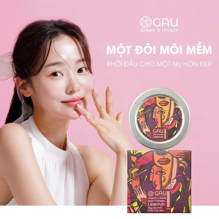 Tẩy Tế Bào Chết Môi - GAU Black Molasses Lipscrub Smooth & Fresh Chiết Xuất Mật Mía 30ml