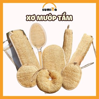 Bông Tắm Xơ Mướp, Đai Kỳ Lưng Xơ Mướp Tự Nhiên, Tẩy Tế Bào Chết, Massage, Giảm Mụn Lưng Da Sáng Mịn