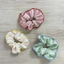 Dây cột tóc Scrunchies lụa satin đồng bộ theo màu áo dài