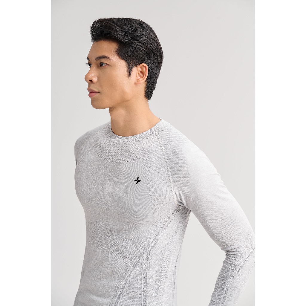 [MUA 2 GIẢM 5%]Áo thun nam dài tay Training Seamless Body Mapping mềm mại, áo pickleball co giãn thấm hút Coolmate