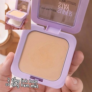 Phấn Phủ Nén Maybelline Super Stay Up To 30h Flex Powder Che Phủ Tốt, Lâu Trôi, Kiềm Dầu 9g - Bebeau