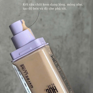 Kem Nền Maybelline Che Phủ Siêu Nhẹ Superstay Up To 30H Nắp Tím Matte Foundation SPF16 PA+++ 35ml