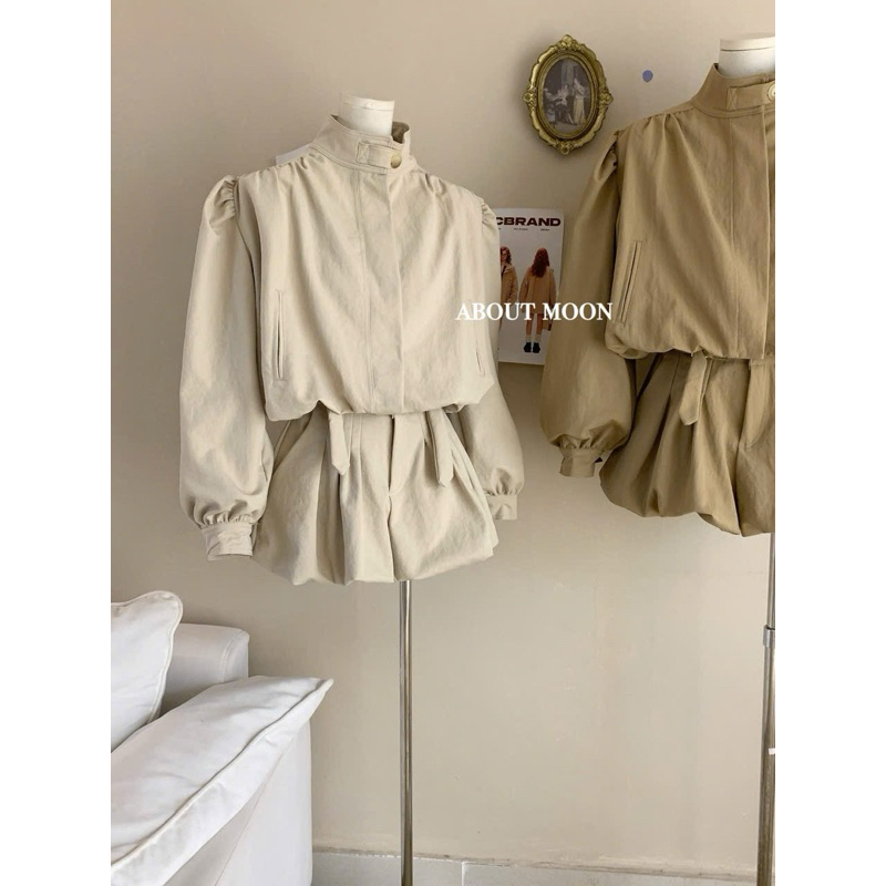 THUYDUONGZOO - SET KAKI ÁO TAY BỔNG MIX QUẦN VÁY BÍ XINH