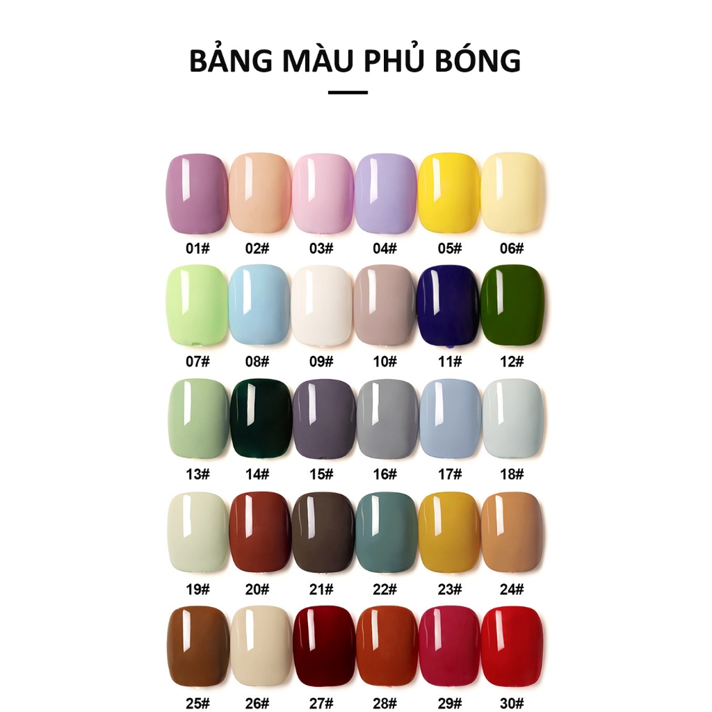 Sơn móng Gel AS Chuyên Nghiệp – Siêu Bền, Đa dạng màu, 100% Chính Hãng chai vuông 15ml