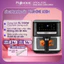 Nồi chiên không dầu 9 Lít FUJIHOME A9DH 2100W, cửa kính trong suốt công nghệ gia nhiệt kép cảm ứng 3D 8 chế độ nấu