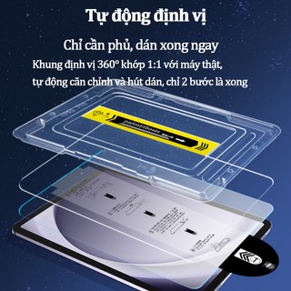 Miếng dán kính cường lực tự dán tương thích Samsung Galaxy Tab S7 S8 S9 S10 FE Plus  A9 A11 Plus