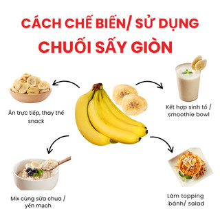 Chuối Sấy Giòn Dan D Pak I Banana Chips I 170g