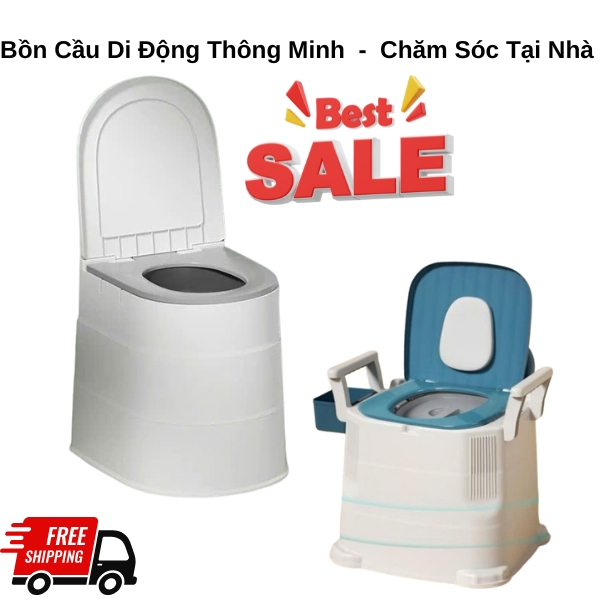 Bồn Cầu Di Động Thông Minh – Dùng Cho Người Già, Trẻ Em, Người Bệnh