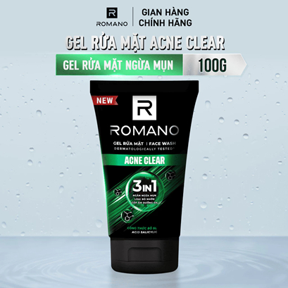 Sữa rửa mặt Romano đa tác dụng dành cho nam giới 100g