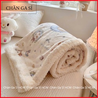 💤Mền Lông Cừu 2 Mặt Thiết Kế Riêng Cho Bé Siêu Ấm, Mềm Mịn 1mx1m5 Nhỏ Gọn, Tiện Lợi _ Chăn Ga Sỉ HCM