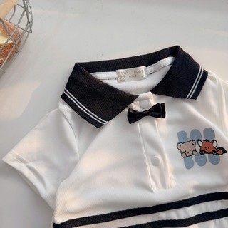 Body Polo cổ bẻ cho bé trai 4-11kg. Body suit công tử dễ thương cho bé trai. Dino Kids