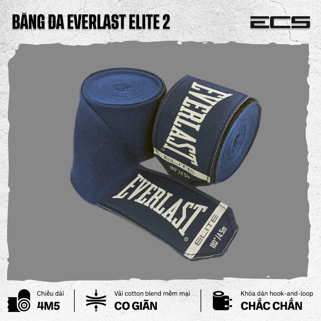 Băng Cuốn Tay Boxing Everlast, Băng Đa Boxing Everlast Elite 2, Băng Cuốn Bảo Vệ Tay Võ Thuật