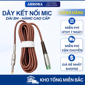 Dây micro cao cấp canon- 6 ly dài 5m - dùng kết nối cho các loại micro có dây