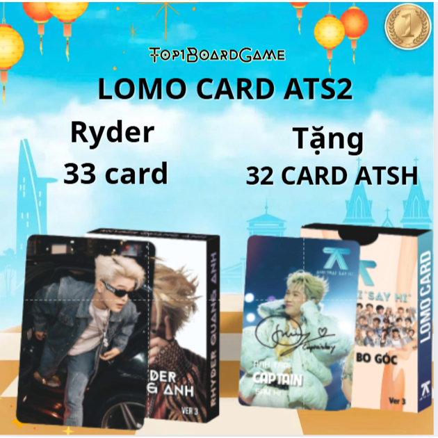 [ Tặng Sticker] Bộ 33 Lomo Card Cá Nhân Rhyder - 2 Mặt Bo Góc | Shopee ...