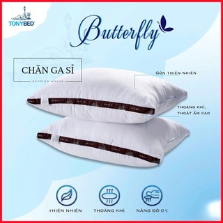 ☪️CAO CẤP☪️Gối Butterfly Gòn Lụa Nhập Khẩu Êm Mềm, Đàn Hồi Cao Cấp _ Chính Hãng Tonybed