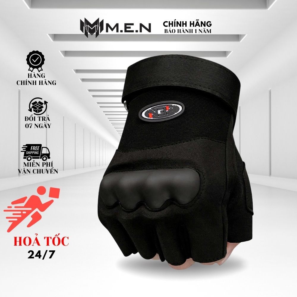 Găng tay Men Z5-Z1 xe máy môto ngắn hở ngón nam nữ chống trượt [GIÁ CỰC SỐC]