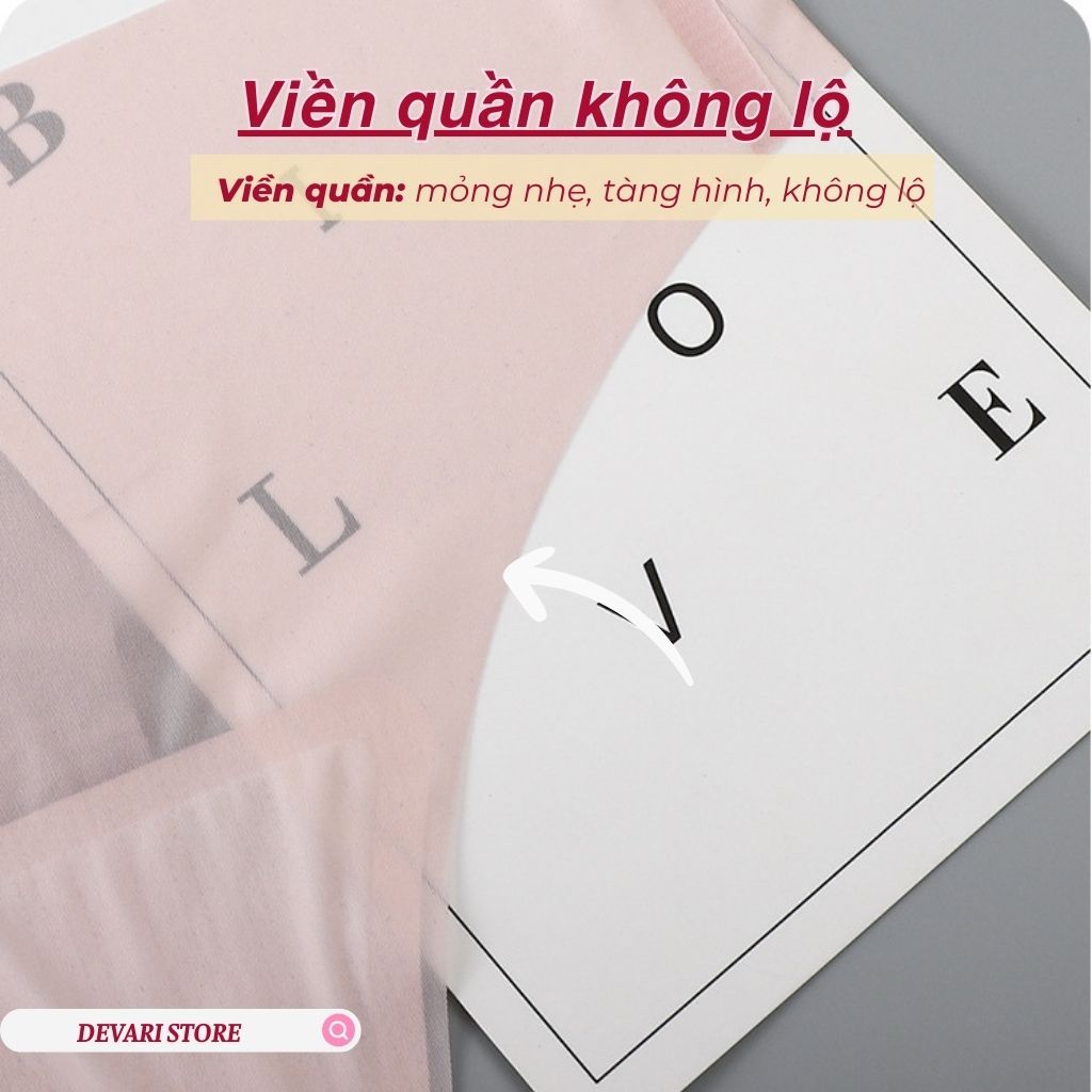 Quần lót nữ su lụa cao cấp mỏng nhẹ mềm mại thoáng mát đáy lót cotton kháng khuẩn khử mùi LANIXA 617
