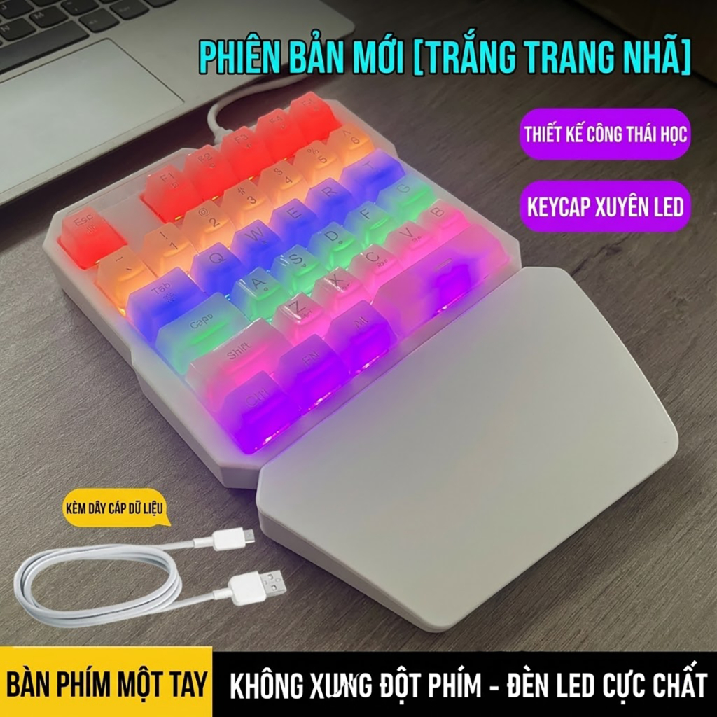 Bàn phím cơ 1 tay GT35 Inker K9 Bàn phím chơi game chất lượng cao dành cho game thủ Keyboard K9 Phím cơ Gaming | BigBuy360 - bigbuy360.vn