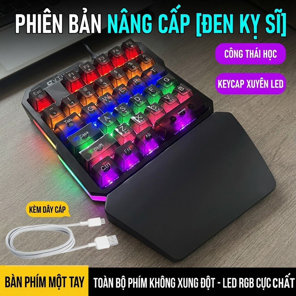 Bàn phím cơ 1 tay GT35 Inker K9 Bàn phím chơi game chất lượng cao dành cho game thủ Keyboard K9 Phím cơ Gaming | BigBuy360 - bigbuy360.vn