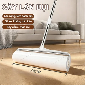 Combo Cây Lăn Bụi + Lõi Lăn Lõi Lăn Siêu Dính Dài Có Thể Điều Chỉnh Được Quần Áo, Ga Giường