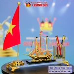 Bộ Cắm Bút Thuyền Buồm Phong Thủy Thuận Buồm Xuôi Gió, Cờ Đơn Sang Trọng, Tặng Bút Ký & Hộp Quà, Quà Tặng Hoàng Gia — ảnh 4