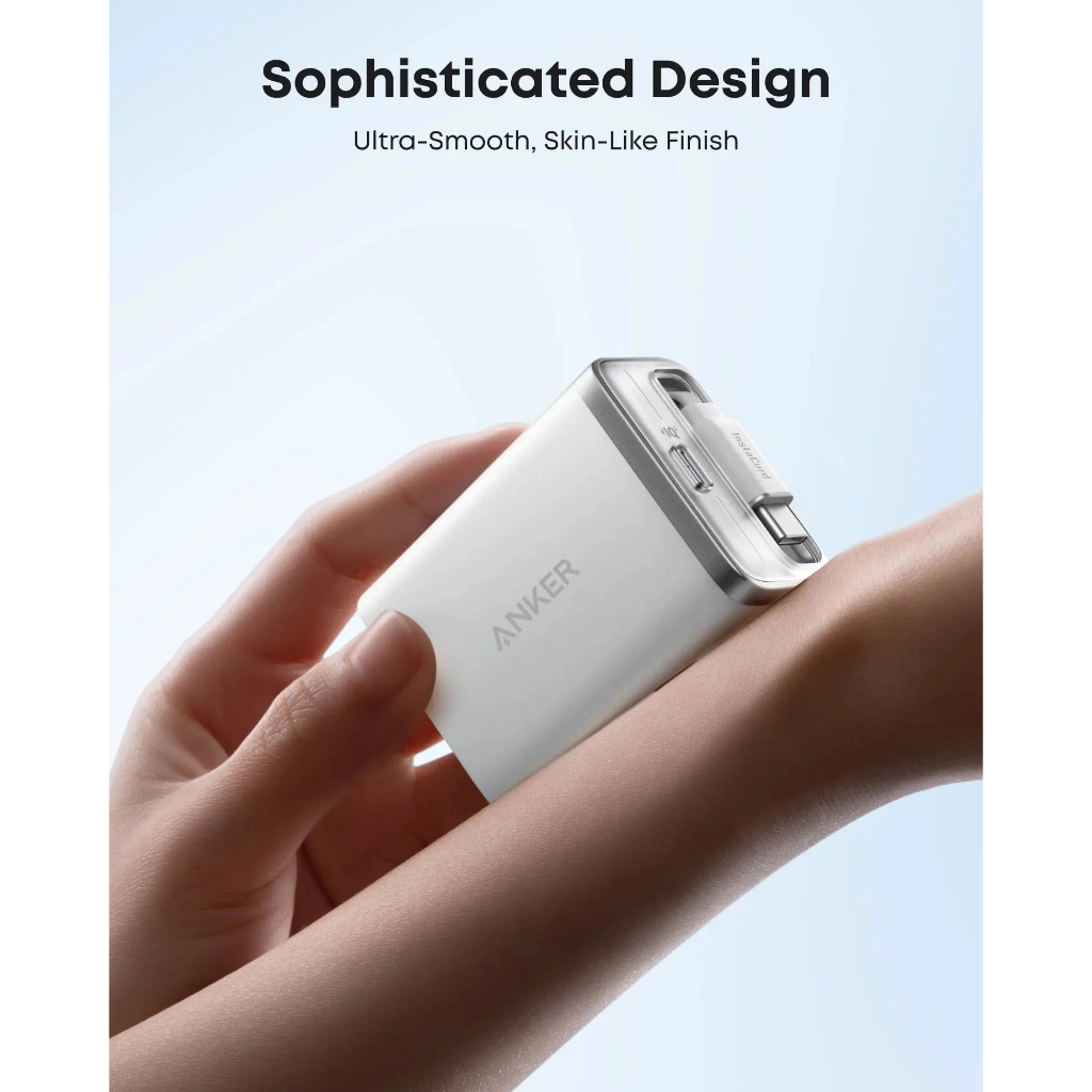 ANKER Nano A2658 Củ Sạc nhanh 2C 35W GaN tích hợp cáp TypeC rút gọn 70cm | Bản Quốc tế