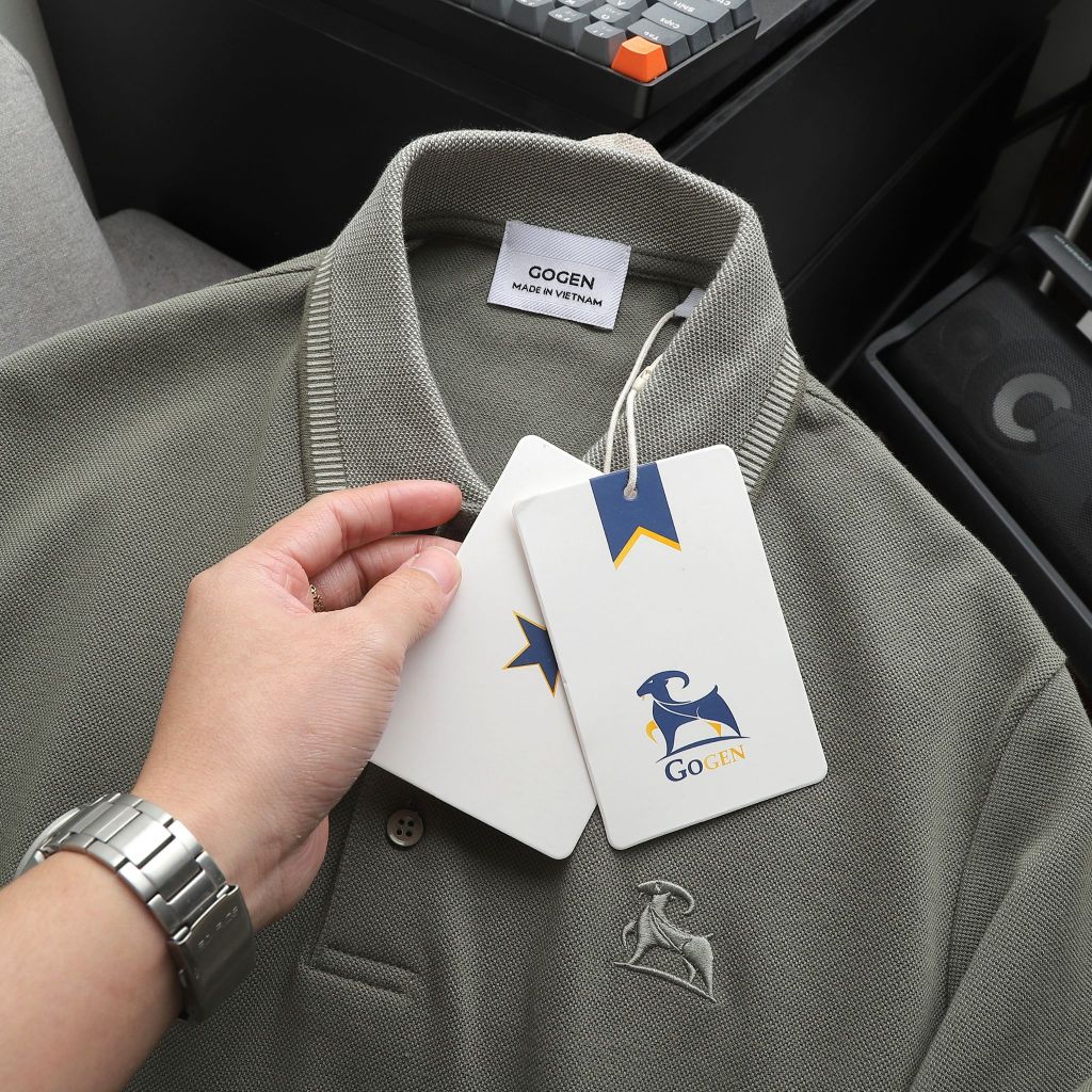 Áo Thun Polo Nam Cao Cấp Cotton Gai Bo Cổ Áo Jacquard - Luôn Tặng Hộp Đóng - GOGEN G01