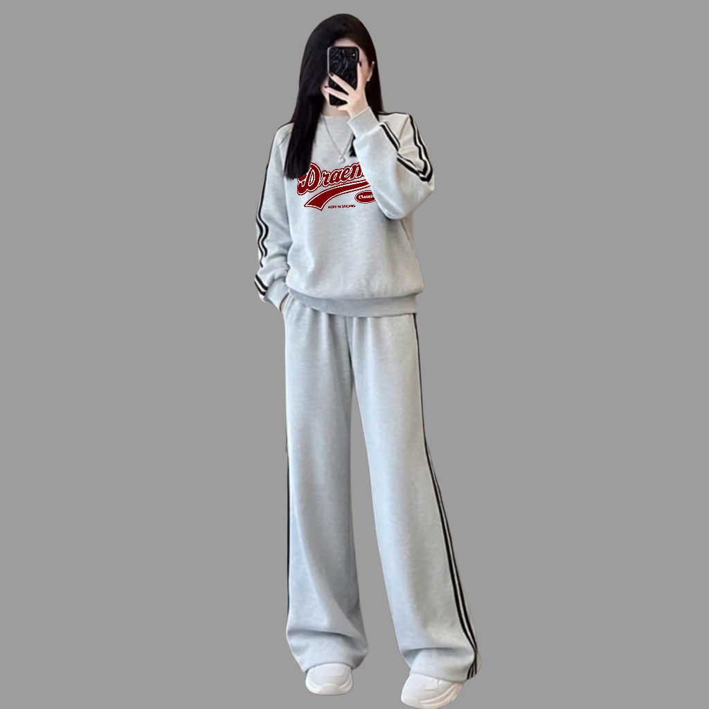 Set thể thao người lớn viền sọc size đại BEESHOP D25105