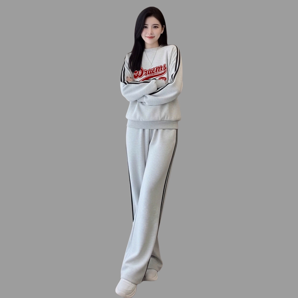 Set thể thao người lớn viền sọc size đại BEESHOP D25105