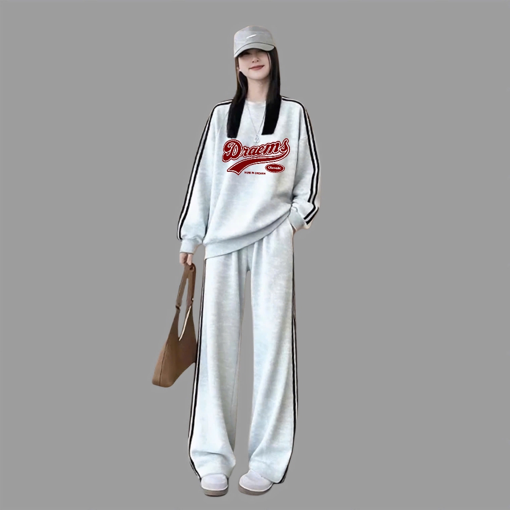 Set thể thao người lớn viền sọc size đại BEESHOP D25105