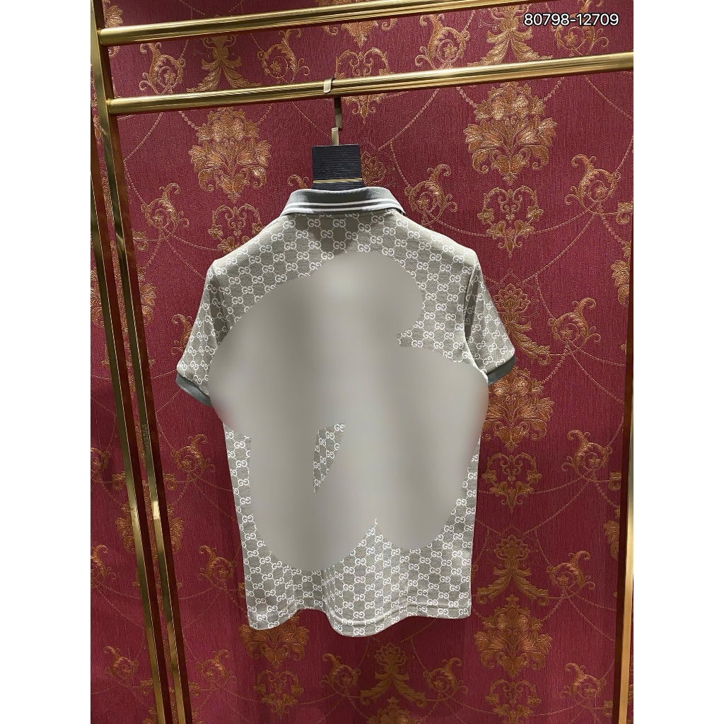 ÁO polo nam cổ tròn họa tiết tay ngắn phong cách trẻ trung chuẩn from