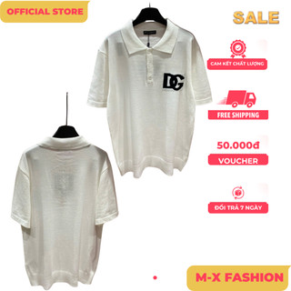 ÁO polo nam QC cổ tròn họa tiết tay ngắn phong cách trẻ trung chuẩn from