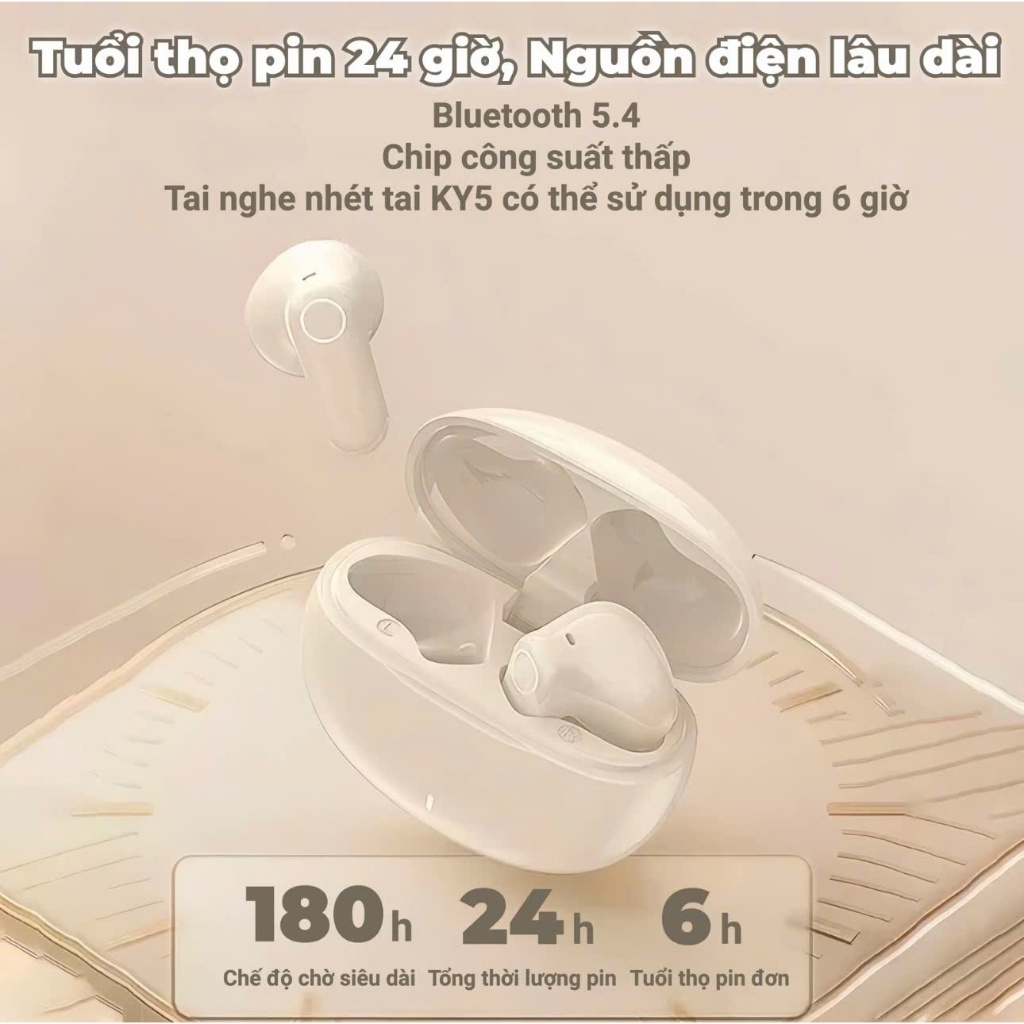 Tai nghe KY5 / KY9 MINI Âm thanh chất lượng cao Tai nghe không dây chống nước Bluetooth Hi-fi Âm thanh tích hợp Micro