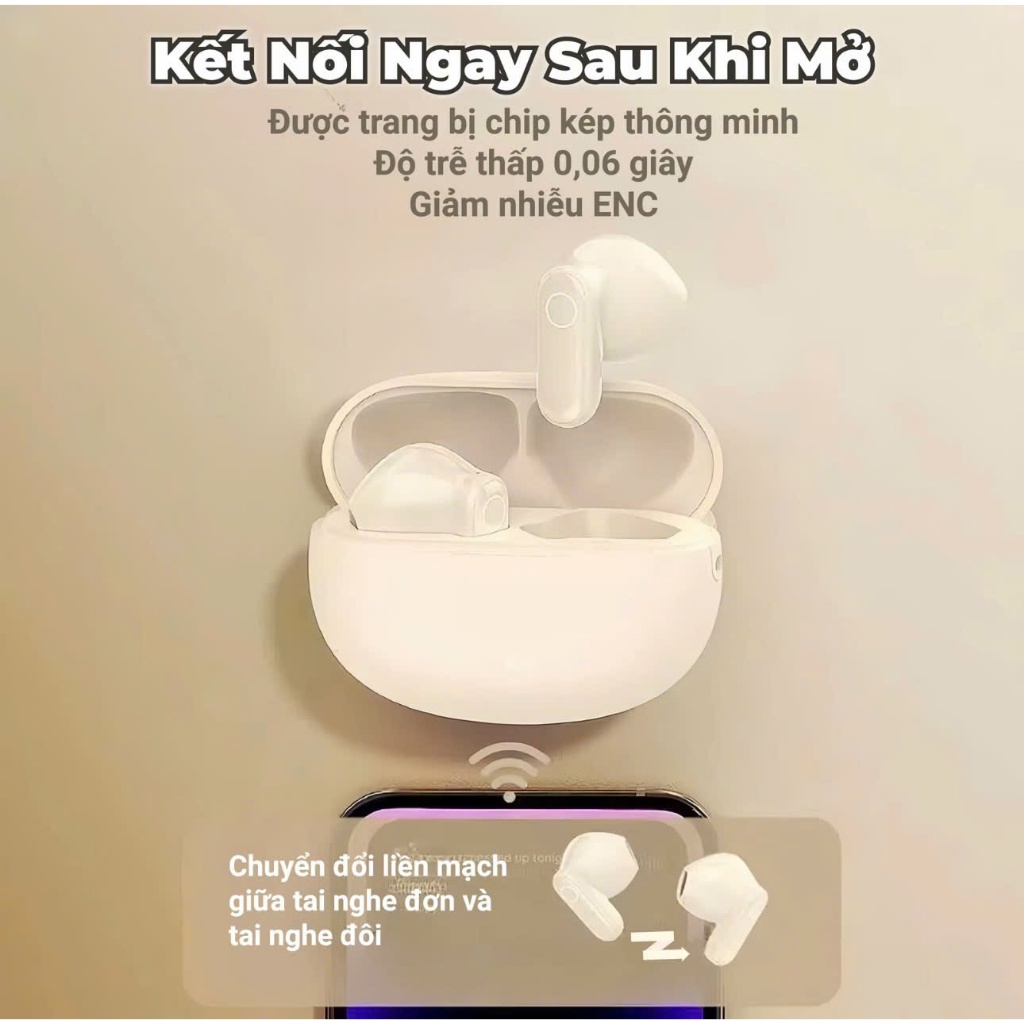 Tai nghe KY5 / KY9 MINI Âm thanh chất lượng cao Tai nghe không dây chống nước Bluetooth Hi-fi Âm thanh tích hợp Micro