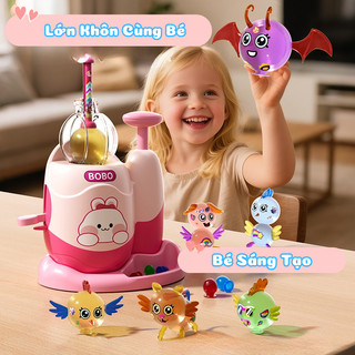 Đồ Chơi DIY Bơm Bóng Ma Thuật Tạo Hình Con Vật Dễ Thương, Sẵn Nhiều Bóng Và Phụ Khiện Cho Bé Sáng Tạo Từ 4 Tuổi