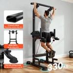 Xà đơn xà kép đa năng, Chịu tải 400kg, Chiều cao có thể điều chỉnh, thiết bị tập thể dục tại nhà, Thép dày — ảnh 3